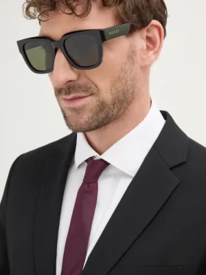 Gucci okulary przeciwsłoneczne męskie kolor czarny GG1670SK
