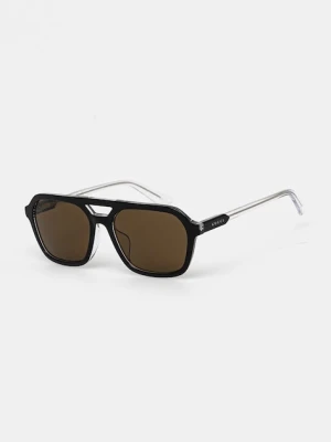 Gucci okulary przeciwsłoneczne męskie kolor czarny GG1823SA