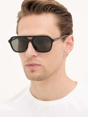 Gucci okulary przeciwsłoneczne męskie kolor czarny GG1823SA