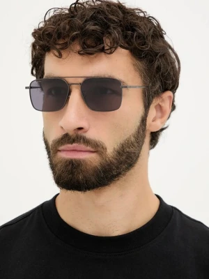 Gucci okulary przeciwsłoneczne męskie kolor czarny GG1957SA