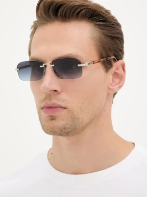 Gucci okulary przeciwsłoneczne męskie kolor pomarańczowy GG1221S