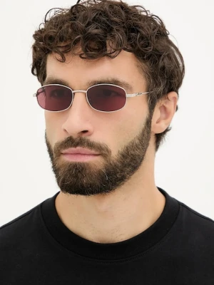 Gucci okulary przeciwsłoneczne męskie kolor srebrny GG1940S