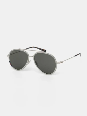 Gucci okulary przeciwsłoneczne męskie kolor srebrny GG1981S