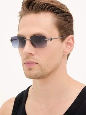 Gucci okulary przeciwsłoneczne męskie kolor szary GG1703S