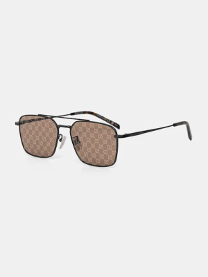 Gucci okulary przeciwsłoneczne męskie kolor szary GG1957SA