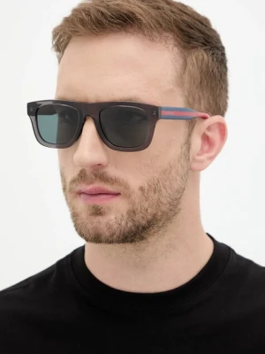 Gucci okulary przeciwsłoneczne męskie kolor szary GG1991S