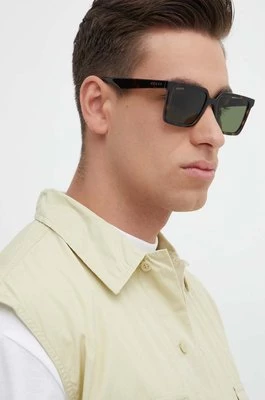 Gucci okulary przeciwsłoneczne męskie kolor zielony