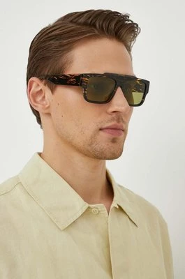 Gucci okulary przeciwsłoneczne męskie kolor zielony GG1460S