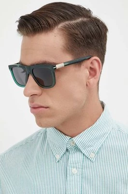 Gucci okulary przeciwsłoneczne męskie kolor zielony GG1502S
