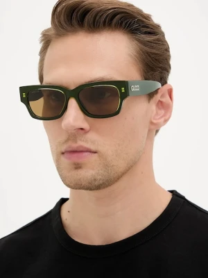 Gucci okulary przeciwsłoneczne męskie kolor zielony GG1794S