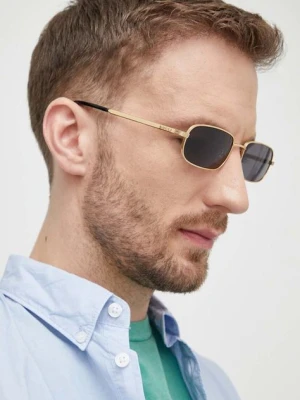 Gucci okulary przeciwsłoneczne męskie kolor złoty GG1457S