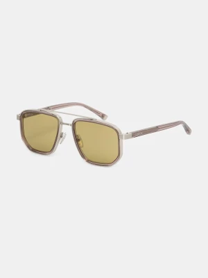 Gucci okulary przeciwsłoneczne męskie srebrny