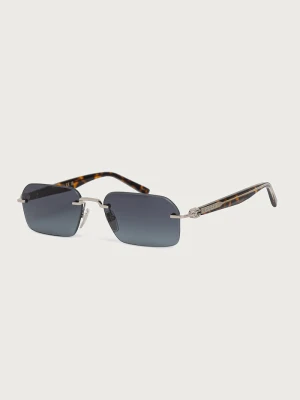 Gucci okulary przeciwsłoneczne męskie srebrny