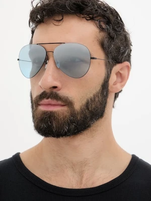 Gucci okulary przeciwsłoneczne pilotki męskie czarny