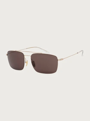 Gucci okulary przeciwsłoneczne pilotki męskie złoty