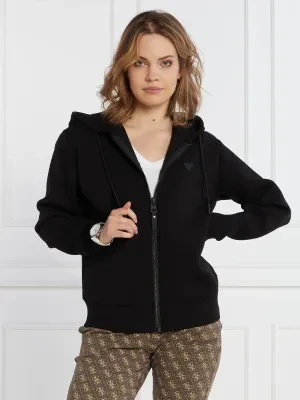 GUESS ACTIVE Bluza ALLIE SCUBA HOODIE ZIP | Regular Fit