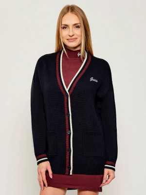 GUESS ACTIVE Kardigan SABINA | Oversize fit | z dodatkiem wełny