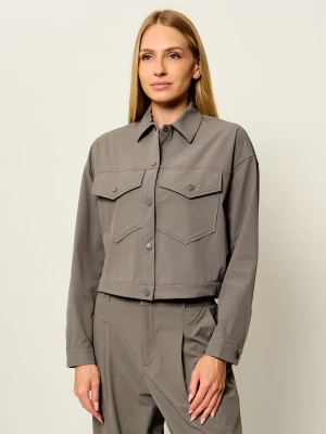 GUESS ACTIVE Kurtka Rhea | Cropped Fit beżowy