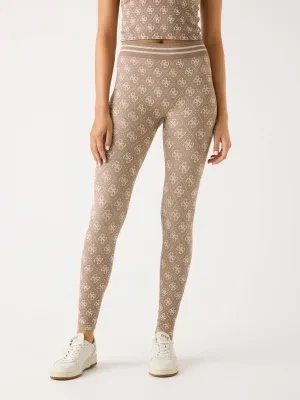 GUESS ACTIVE Legginsy 4G RHOMBUS | Slim Fit