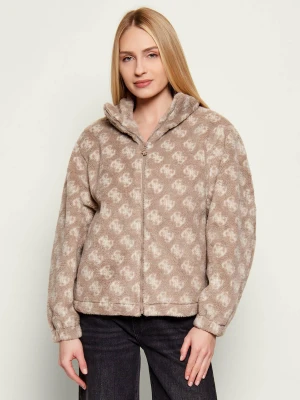GUESS ACTIVE Polarowa bluza LOUISE | Regular Fit beżowy