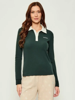 GUESS ACTIVE Polo FABIA | Regular Fit butelkowa zieleń