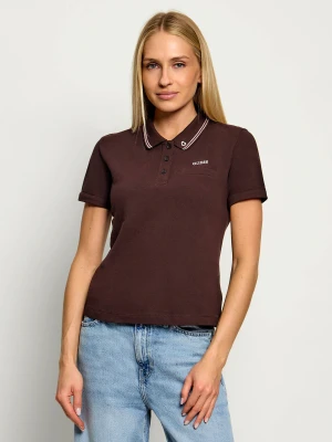 GUESS ACTIVE Polo Fausta | Slim Fit brązowy
