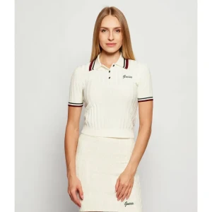 GUESS ACTIVE Polo SABINA | Slim Fit | z dodatkiem wełny
