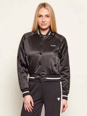 GUESS ACTIVE Satynowa kurtka bomber TAMARA | Regular Fit