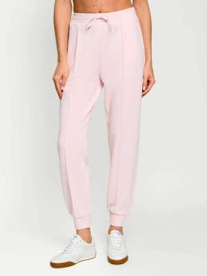 GUESS ACTIVE Spodnie dresowe Fabriza | Regular Fit pudrowy róż