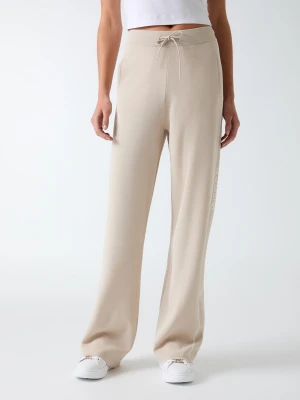 GUESS ACTIVE Spodnie dzianinowe Meissa | Straight fit beżowy