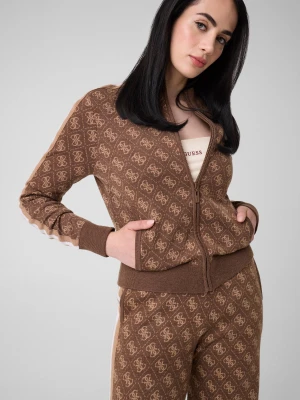 GUESS ACTIVE Sweter Aneira | Regular Fit | z dodatkiem wełny brązowy