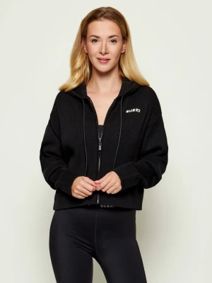GUESS ACTIVE Sweter FLAMINIA | Cropped Fit | z dodatkiem wełny