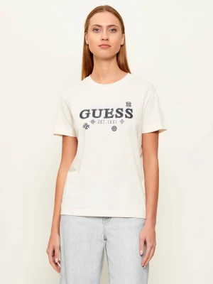 Zdjęcie produktu GUESS ACTIVE T-shirt AGNES | Regular Fit kremowy