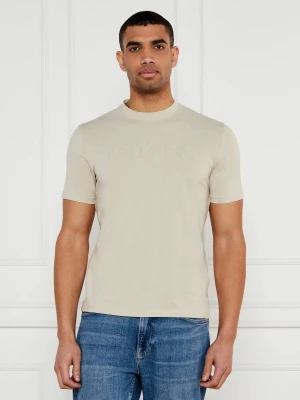 GUESS ACTIVE T-shirt Alphy | Regular Fit | stretch beżowy