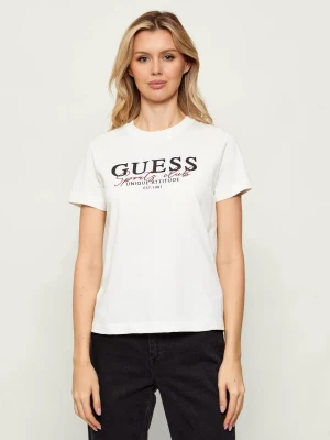 GUESS ACTIVE T-shirt ARTEMISIA | Slim Fit ecru