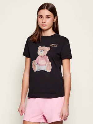 GUESS ACTIVE T-shirt CARLA | Regular Fit czarny