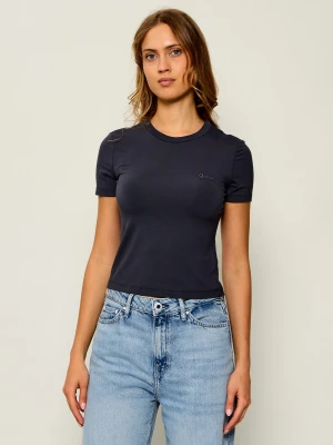 GUESS ACTIVE T-shirt Chara | Slim Fit grafitowy