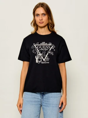 GUESS ACTIVE T-shirt Kitten | Regular Fit czarny