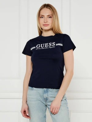 GUESS ACTIVE T-shirt | Regular Fit granatowy