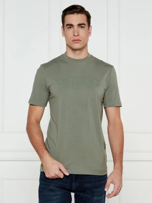 GUESS ACTIVE T-shirt Alphy | Regular Fit | stretch zielony