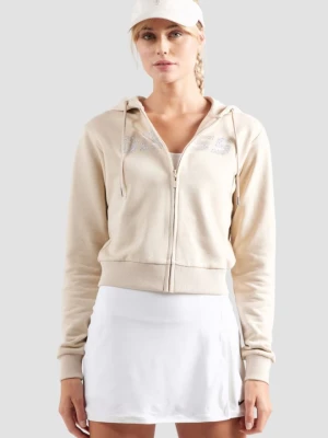 GUESS Beżowa bluza damska z cyrkoniami Primula, Rozmiar XS