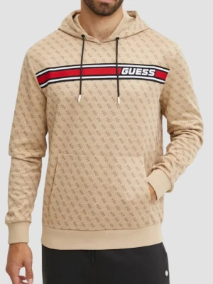 GUESS Beżowa bluza męska New Korbin, Rozmiar M