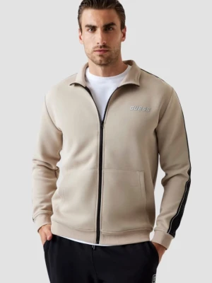 GUESS Beżowa bluza męska z lampasami Mickey, Rozmiar M