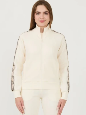 GUESS Beżowa damska bluza Britney Full Zip, Rozmiar S