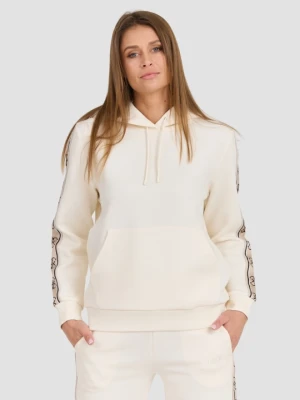 GUESS Beżowa damska bluza Carla Hooded, Rozmiar XS