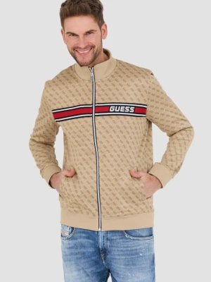 GUESS Beżowa męska bluza Korbin, Rozmiar M