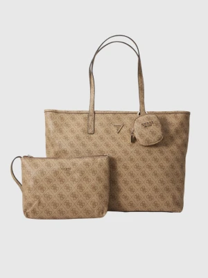 GUESS Beżowa shopperka damska Power Play