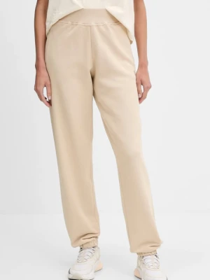 GUESS Beżowe damskie spodnie dresowe Primula, Rozmiar L