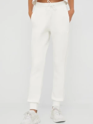 GUESS Beżowe spodnie dresowe damskie Allie Scuba, Rozmiar L