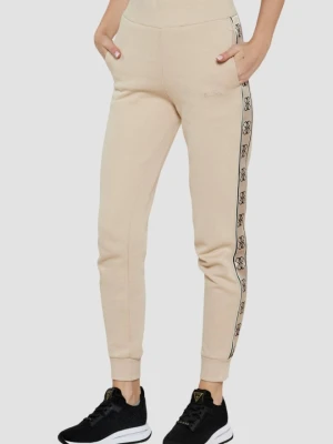 GUESS Beżowe spodnie dresowe damskie Britney, Rozmiar XS